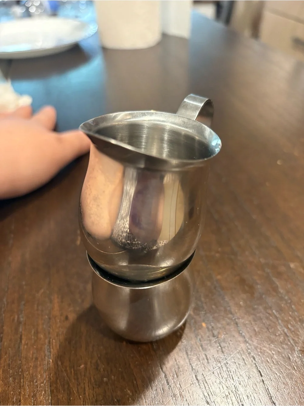 Sur La Table Stainless Steel Creamer Pitcher Pair - Silver Finish
